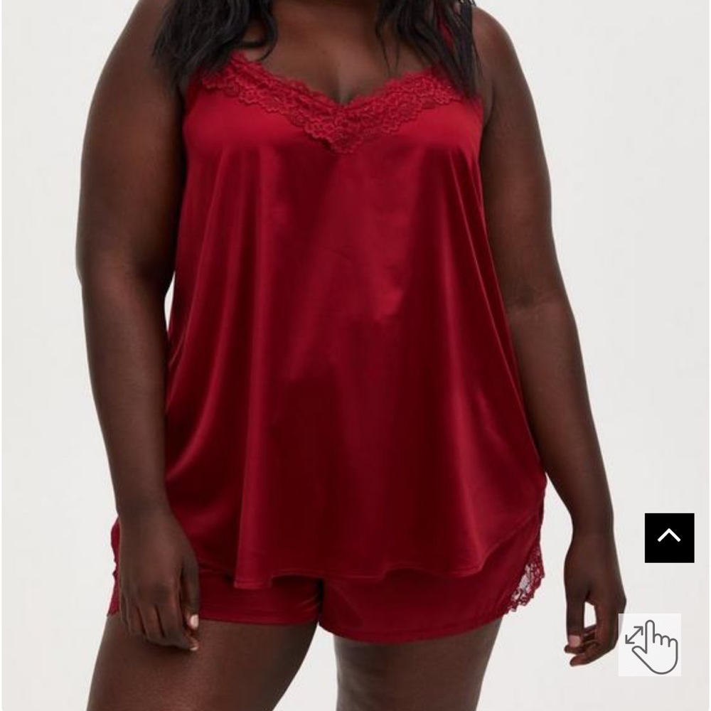 Torrid Dream Satin Lace Trim Sleeveless Sleep Cami plus size 2X